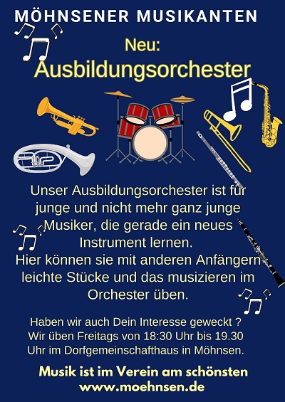 Neu bei den Möhnsener Musikanten: Ausbildungsorchester