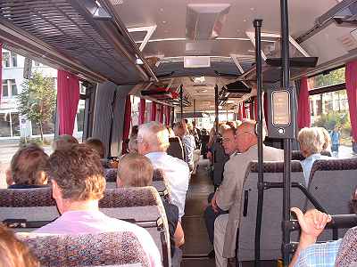Anreise im Gelenkbus von Dahmetal