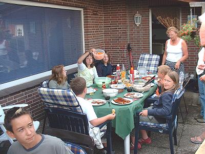 Grillparty des Jugendblasorchester 2005