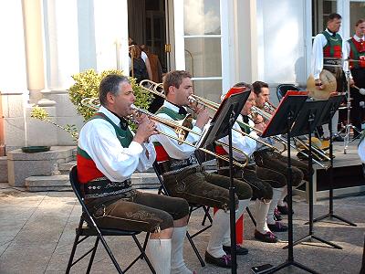 Musikkaplle Schabs beim Traubenfest Meran