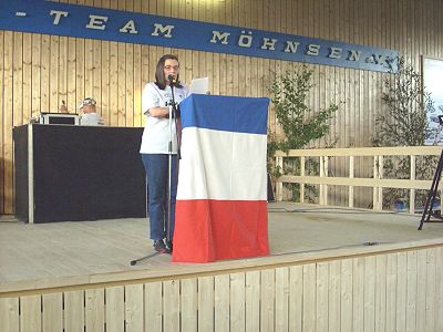 29. Internationales NSU-Treffen in Möhnsen - Uschi Rudolf begrüßte die vielen Teilnehmer und Gäste